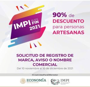 Lee más sobre el artículo IMPI OFRECE DESCUENTOS DEL 90% HASTA EL 10 DE DICIEMBRE 2021